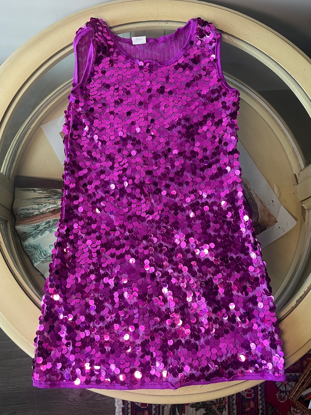 Purple Sequin Y2K Going Out Top